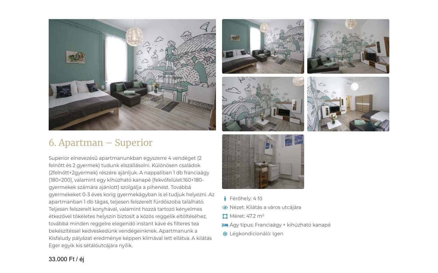 Uránia Eger Apartman